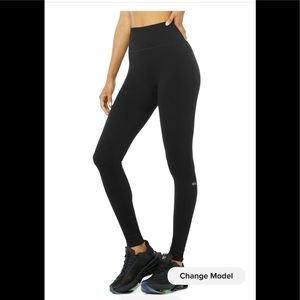 ALO Seamless High-waist Ribbed Leggings